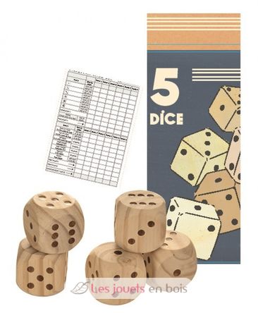 5 dados gigantes de madera EG571011 Egmont Toys 1