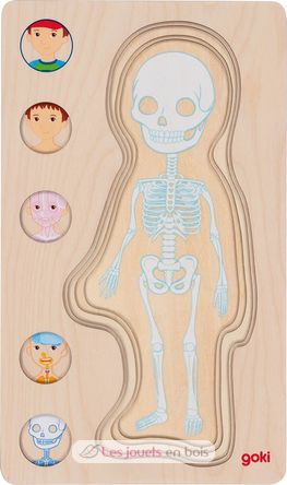 Puzzle del cuerpo humano, niño GK57361 Goki 7