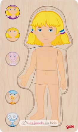 Puzzle del cuerpo humano, niña GK57362 Goki 2