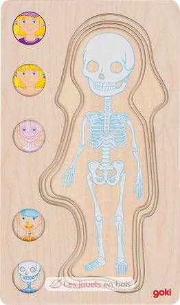 Puzzle del cuerpo humano, niña GK57362 Goki 6