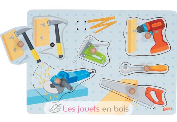 Puzzle sonoro con herramientas GK57368 Goki 1