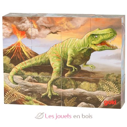 Puzzle de cubes Dinosaure GK57388 Goki 3
