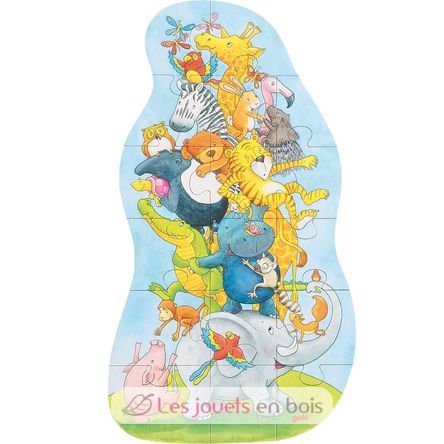 Puzzle pirámide de animales XXL GK57437 Goki 1