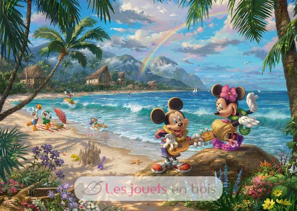 Puzzle Mickey y Minnie en Hawaii 1000 piezas S-57528 Schmidt Spiele 2