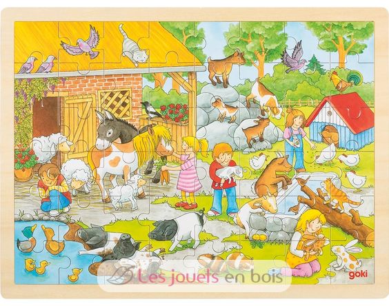 Puzzle de la minigranja GK57685 Goki 1