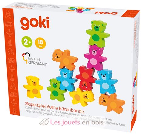 Juego de apilar osos de colores GK58384 Goki 2
