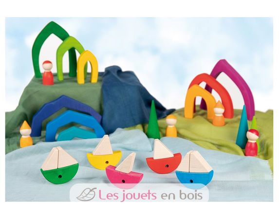 Bloques de construcción peces de colores GK58472 Goki 5