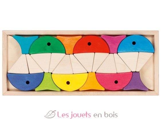 Bloques de construcción peces de colores GK58472 Goki 1