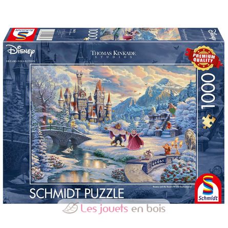 Puzzle La bella y la bestia en invierno 1000 piezas S-59671 Schmidt Spiele 1