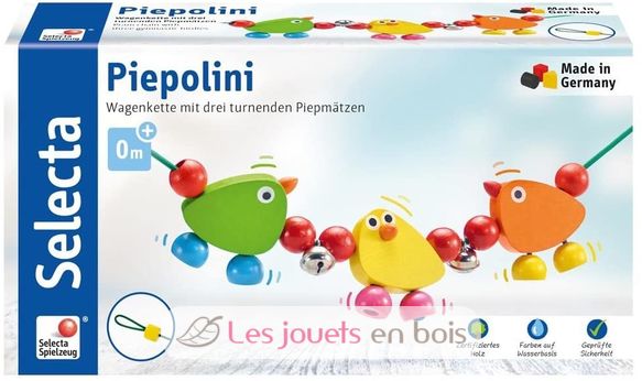 Cadena de cochecitos Piepolini tres pájaros SE1363-4200 Selecta 6