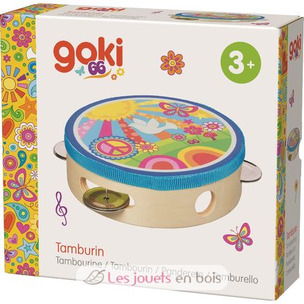 Pandereta Flower Power GK61841 Goki 2