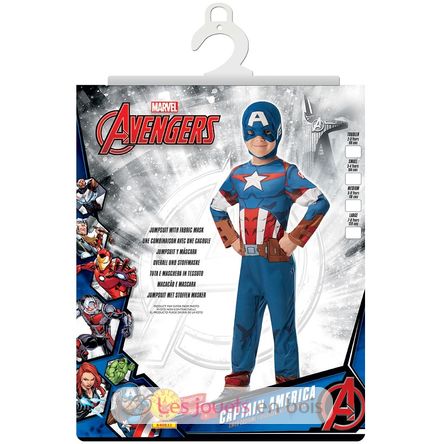 Disfraz infantil Captain America, 3-4 años R640832-T34 Rubies 3