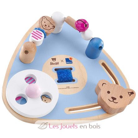 Tablero de habilidades motrices Oso Steiff SE64309 Selecta 1