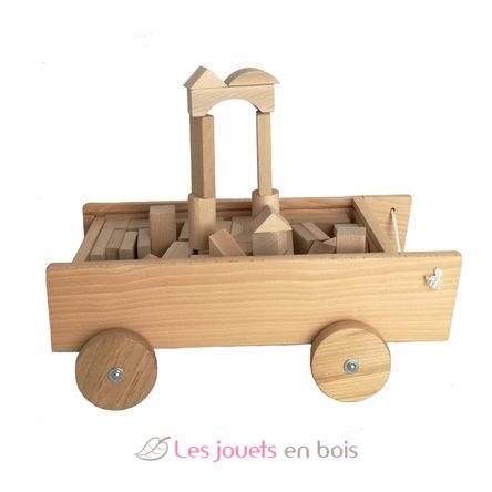 Carro con bloques de madera EG700107 Egmont Toys 1