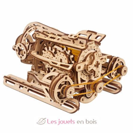 Mini-Submarino Steampunk modelo mecánico U-70229 Ugears 3