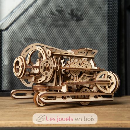 Mini-Submarino Steampunk modelo mecánico U-70229 Ugears 4
