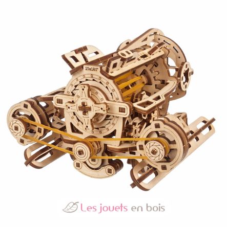 Mini-Submarino Steampunk modelo mecánico U-70229 Ugears 2