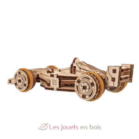 Mini coche de carreras modelo mecánico U-70252 Ugears 8