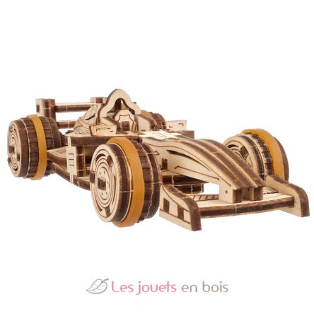 Mini coche de carreras modelo mecánico U-70252 Ugears 1