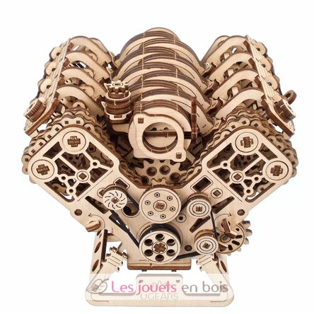 Motor V8 modelo mecánico U-70264 Ugears 3