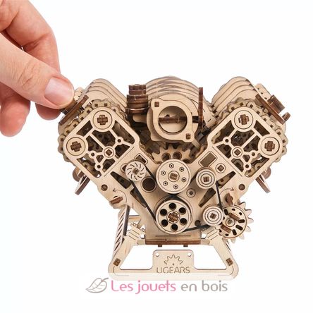 Motor V8 modelo mecánico U-70264 Ugears 5