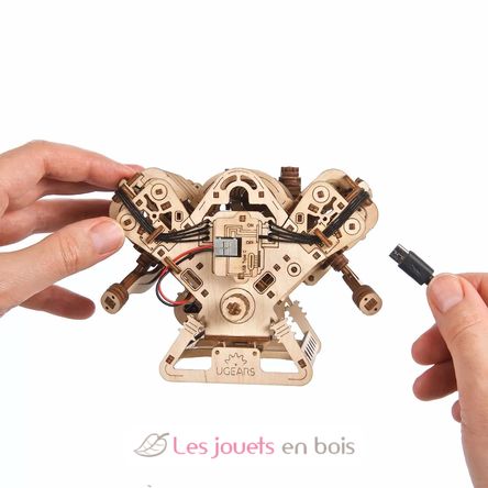 Motor V8 modelo mecánico U-70264 Ugears 8