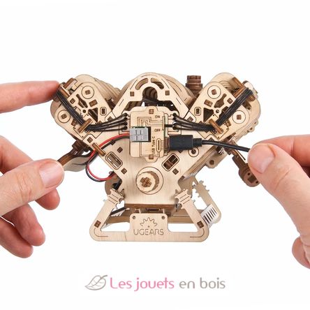 Motor V8 modelo mecánico U-70264 Ugears 9