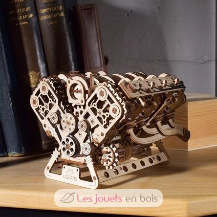 Motor V8 modelo mecánico U-70264 Ugears 14