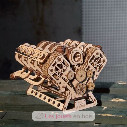 Motor V8 modelo mecánico U-70264 Ugears 16