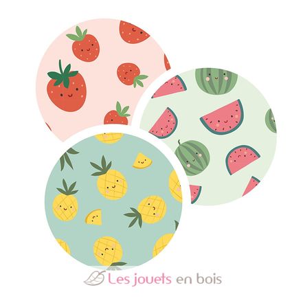 Juego de 3 maletas Frutas V7122 Vilac 8