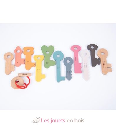 Llaves de madera arco iris TK-73474 TickiT 4