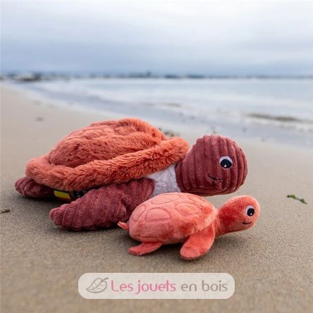 Peluche tortuga mamá bebé terracota DE73502 Les Déglingos 2