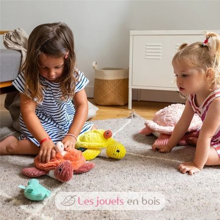 Peluche tortuga mamá bebé terracota DE73502 Les Déglingos 8