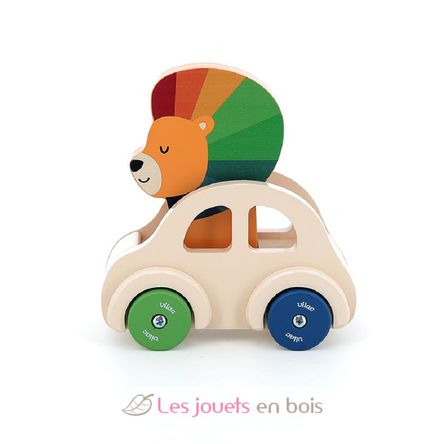 Coche tocando la bocina El León V7426Y Vilac 3
