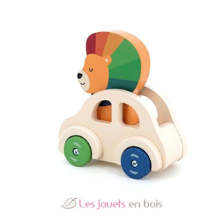 Coche tocando la bocina El León V7426Y Vilac 5