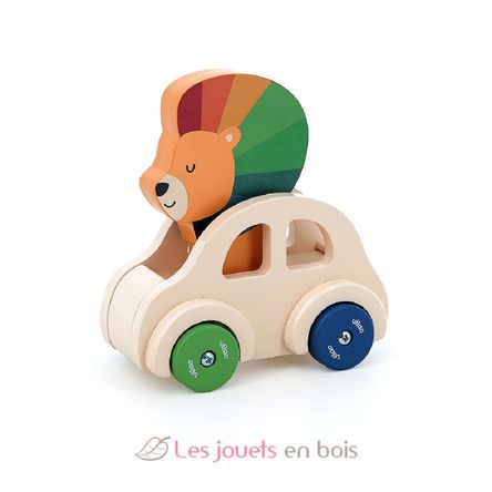 Coche tocando la bocina El León V7426Y Vilac 2