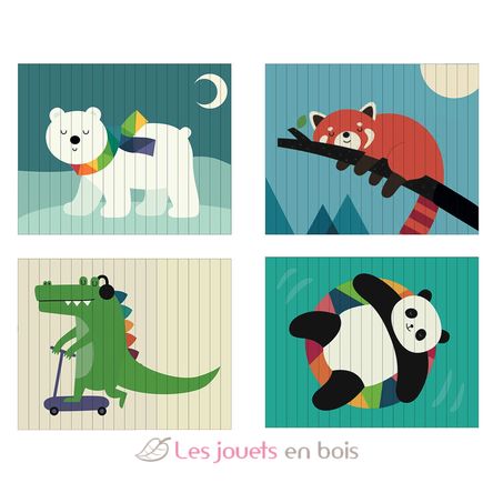 Puzzle 4D Animales V7427 Vilac 10