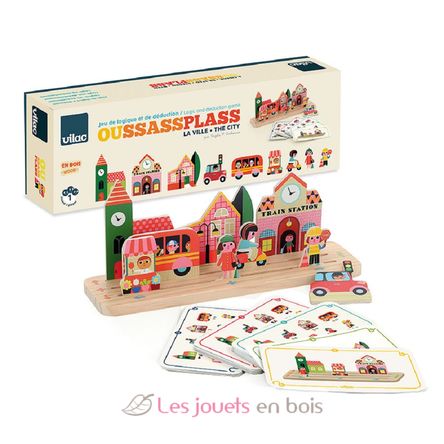 Juego de lógica de madera - La Ciudad V7627 Vilac 8