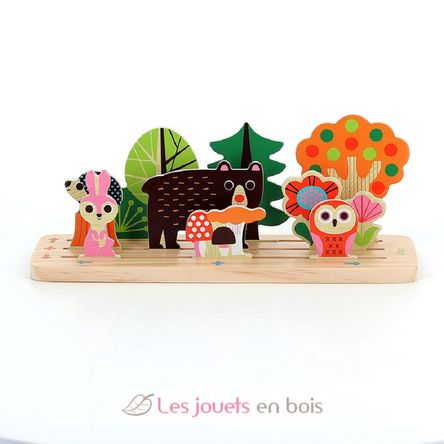 Juego de lógica de madera - El Bosque V7634 Vilac 2