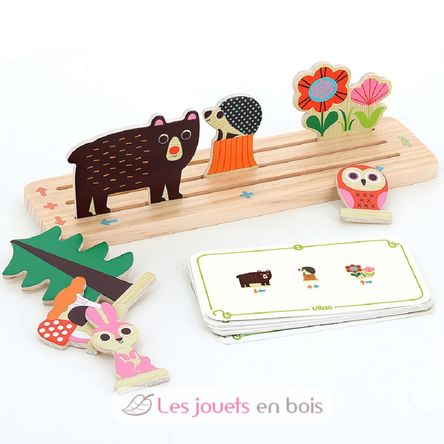 Juego de lógica de madera - El Bosque V7634 Vilac 5