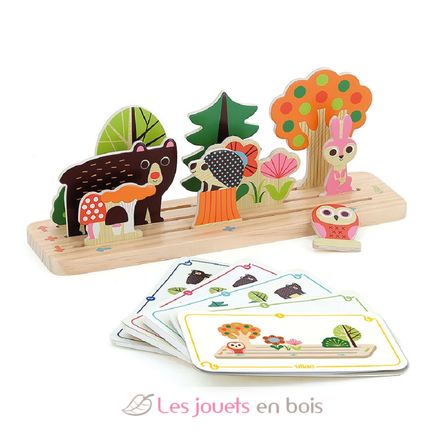 Juego de lógica de madera - El Bosque V7634 Vilac 1