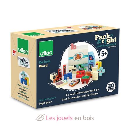 Juego de lógica de madera - Camión de mudanzas V7635 Vilac 6
