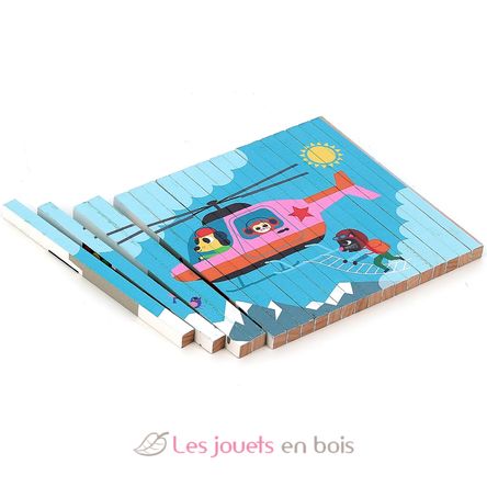 Puzzle 4D Transporte V7639 Vilac 12