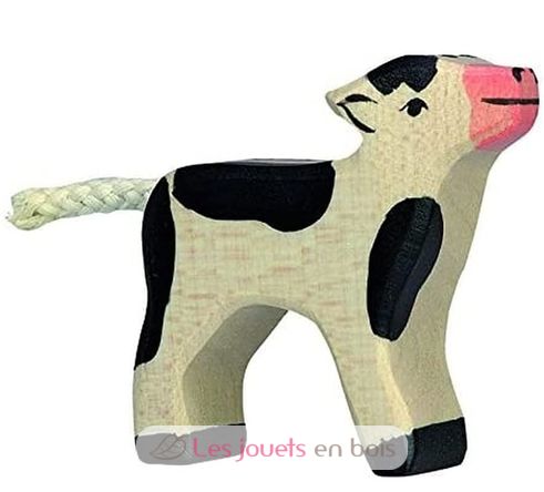 Figura de becerro negro HZ-80006 Holztiger 1