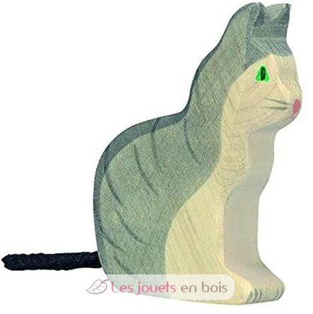 Estatuilla de gato HZ-80055 Holztiger 1