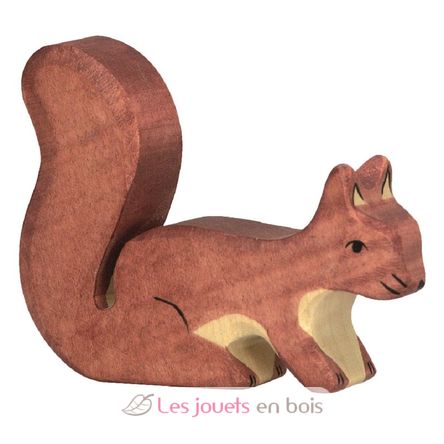 Figura de ardilla marrón HZ-80108 Holztiger 1
