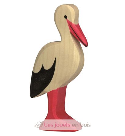Estatuilla de cigüeña HZ-80111 Holztiger 1