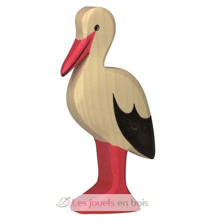 Estatuilla de cigüeña HZ-80111 Holztiger 2