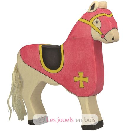 Figura del caballo del caballero rojo HZ-80248 Holztiger 1