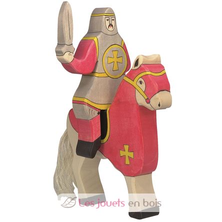 Figura Caballero Rojo con espada HZ-80254 Holztiger 1